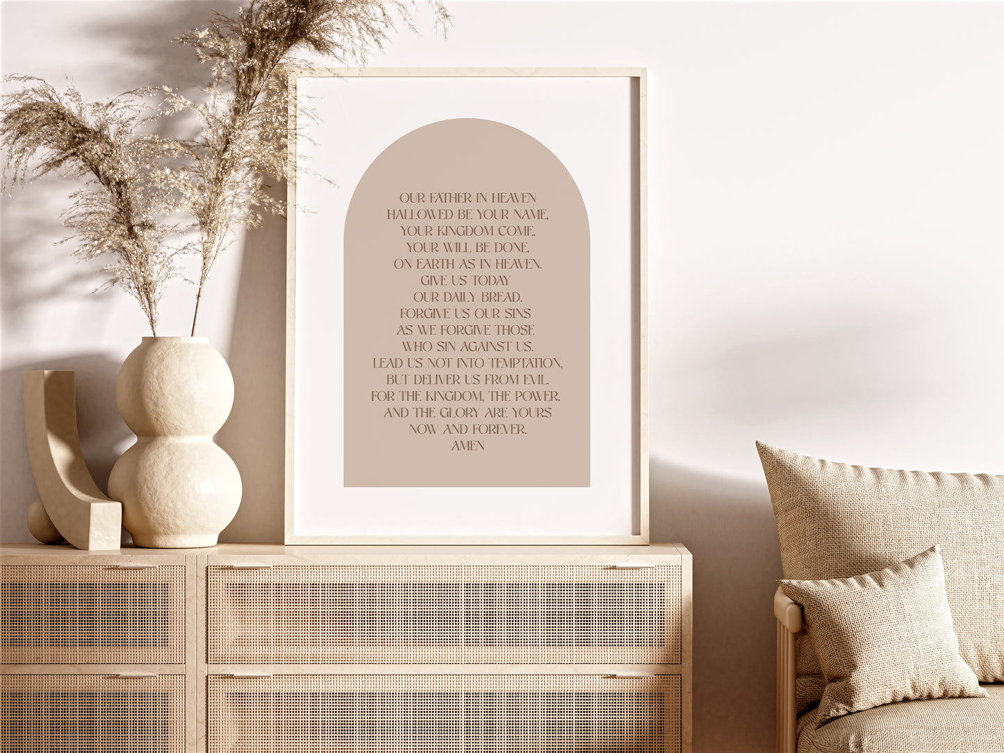 The Lord's Prayer Christian Art Print (Physical)