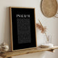 Psalm 91 Christian Art Print - Black (Physical Poster)