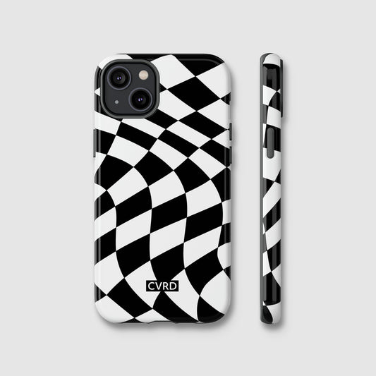 Checkered Waves iPhone Case