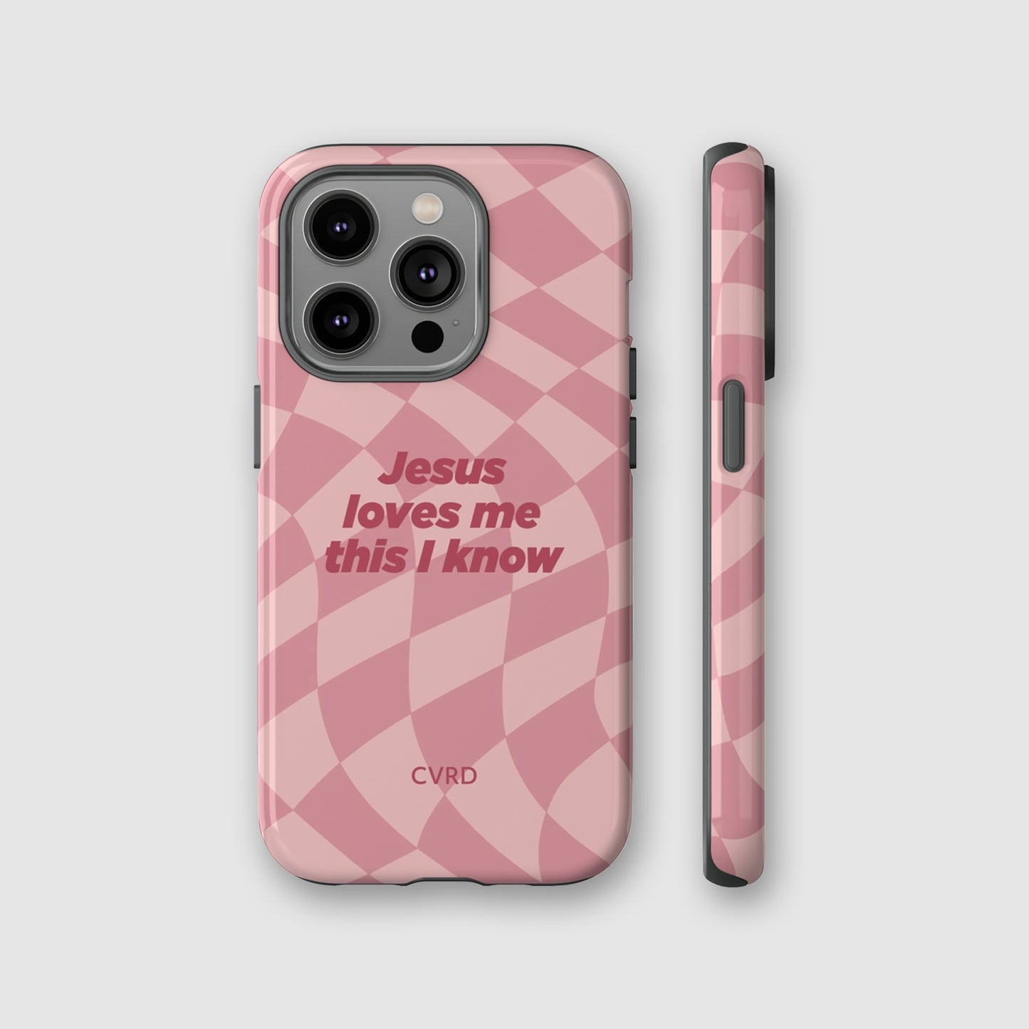 Jesus loves me this I know, Pink iPhone Case