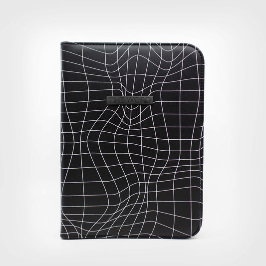 Black Wavy Grid Bible Cover